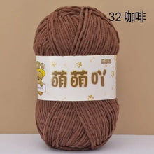 50g/Pc Chenille Yarn Matte Crocheting Doll bag Thread Handmade Crochet Knitted Material Small Ice Stripe line knit sweater hat