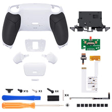 Kit de remapeo eXtremeRate RISE V4 con palancas traseras programables para controlador PS5 BDM-060, placa de actualización, carcasa trasera y botones traseros