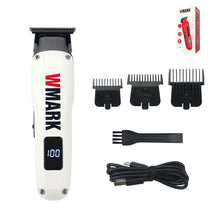 WMARK NG-1205 Hair Trimmer for Men DLC T-Blade 7000RPM LCD Display Finishing Machine Cordless Low Noise Professional Barber