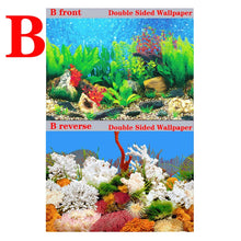 Aquarium Background Decoration Sticker Fish Tank Landscape Sticker Poster Background for Aquarium Ocean Plant Aquascape Painting