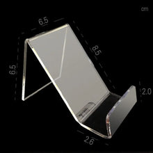New Portable Acrylic Phone Holder Transparent Rack Stand Display Stand Desk Organizers Office Accessories Cell Phone Holder