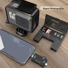 7-in-1 USB 2.0 Card Reader Storage Box with SD, TF, SIM Slots and Type-C Adapter - image 4