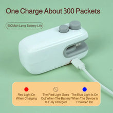 2 in 1 Portable Mini Sealer&Opener for Snacks Rechargeable Vacuum Sealer Home Use  Preservation Sealing Machine