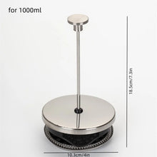 Stainless Steel Plunger Rod & Filter Assembly Replacement Set Stainless Steel Tea Plunger French Press Parts 350ML/600ML/1000ML