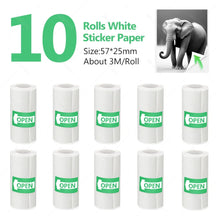 Printable Adhesive Paper 3~15 Pcs Mini Printer Sticker Paper Rolls, Thermal Photo Paper Rolls, for Mini Pocket Thermal Printer