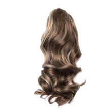 Long Hair Bun Wig Ponytail High Temperature Silk Fiber Clip 17 Inch Natural Looking Wig Fashion Elegant Long Hair Daily Curl Wig