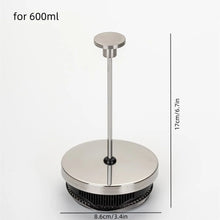Stainless Steel Plunger Rod & Filter Assembly Replacement Set Stainless Steel Tea Plunger French Press Parts 350ML/600ML/1000ML