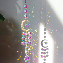1 Piece Crystal Wind Chime Suncatcher Bedroom Balcony Patio Sun Moon Prism Pendant Good Home Decorations