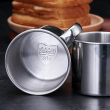 Vaso de acero inoxidable, taza de café portátil, taza de camping, taza de viaje, taza de metal para café, vaso para beber agua, taza para té con leche, vaso térmico, taza para agua