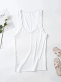 2025 Spring/Summer New Product Women's Slim Fit Solid Color Suspended Ribbed Tank Top Spicy Girl Style T-shirt