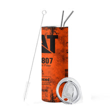 20oz Engine Oil Filter Stainless Steel Vacuum Insulated Tumbler Cup with Straw Engineer Gift for Cold Hot Drink Flask Reusable