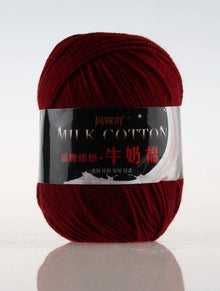 1Pc 50g Milk Cotton Knitting Yarn Crochet Yarn Hand Knitted Line DIY Knit Sweater Scarf Hat sock blanket amigurumi threads 120M