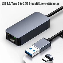 Type C To RJ45 Ethernet Adapter 2500Mbps USB 3.0 RJ45 Network Card 100/1000/2500Mbps Lan Internet Cable For MacBook Laptop PC