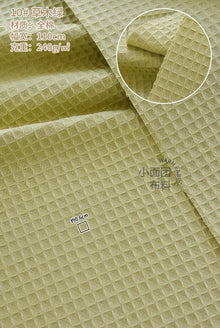 110x50cm High Quality Cotton Waffle Thick Fabric for Hotel Bathrobe Pajamas Absorbent Breathable DIY Home Textile Sewing Cloth
