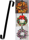 Metal Over-the-Door Wreath Hanger with Single Hook for Front Door Decor