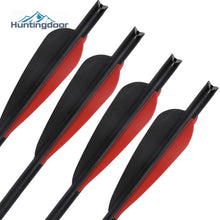 6/12PCS 20 Inch Crossbow Arrow Black Crescent Nock Mixed Carbon Arrows Outdoor Hunting Games for 250LB Crossbow