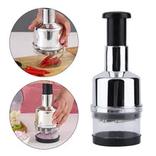 Manual Hand Press Garlic Onion Chopper Vegetable Food Chopper Processor Dicer