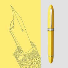 Pluma estilográfica de resina con émbolo triangular Majohn V60, punta EF/F, pluma de escritura, suministros de papelería para escuela, oficina y negocios, pluma de regalo