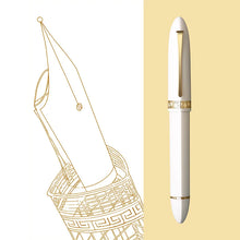 Pluma estilográfica de resina con émbolo triangular Majohn V60, punta EF/F, pluma de escritura, suministros de papelería para escuela, oficina y negocios, pluma de regalo