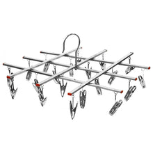 24 Clips Folding Clothes Dryer Rotatable Hanger Windproof Socks Underwear Drying Rack Home Storage Laundry Rack New Dropshipping