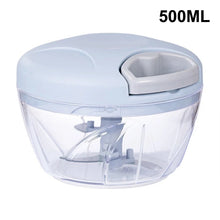 1PCS 500/900ML Manual Meat Mincer Garlic Chopper Rotate Garlic Press Crusher Vegetable Onion Cutter