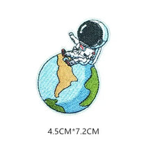 UFO Alien Rocket Space Patch for Clothing Punk Embroidered Patches On Clothes DIY Parches Applique