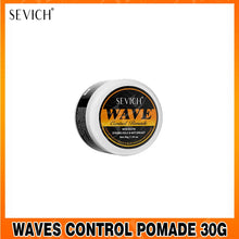 Pomada de control de ondas con biotina de 3.53 oz para hombres Sevich Sport, gel para cabello ondulado de fijación fuerte con cepillo, aceite, champú y acondicionador para cabello ondulado