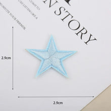 1pcs Small Star Embroidery Patches For Clothing Jeans Hat Iron on Sticker Love Appliques Stripes Garment Sewing Supplies