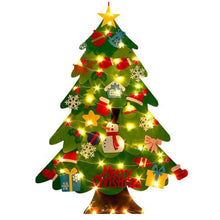 Felt Wall Christmas Tree Seasonal Decoration New Year DIY Felt Christmas Tree Decor for Home Apartment Living Room Bedroom