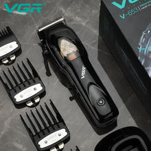 VGR 653 Barber Professional Hair Clipper Cordless Hair Trimmer Electric Haircut Machine Beard Trimmer For Men