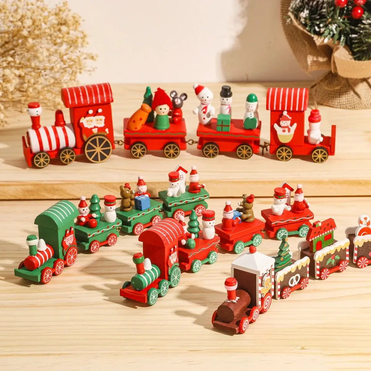 Christmas Train Merry Christmas Decorations For Home 2026 Cristmas Ornament Xmas Navidad Noel Gifts Happy New Year 2027 Gifts
