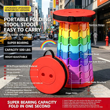 Heavy‑Duty Foldable Retractable Stool Lightweight Compact Aluminum Portable Camping Fishing Seat with Carry Storage Bag