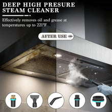 Portable Steam Cleaner, 15s Rapid Heating 105℃ temperature, 1350ml water tank, for Car/Home/Tile/Furniture + 10 Accessories