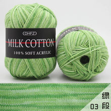 1Pc 50g Milk Cotton Knitting Yarn Crochet Yarn Hand Knitted Line DIY Knit Sweater Scarf Hat sock blanket amigurumi threads 120M