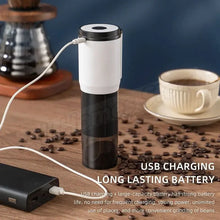 Portable Electric Coffee Grinder Ceramic Conical Burr USB Rechargeable Adjustable Automatic Bean Mill Espresso Drip Travel Home