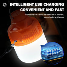 Outdoor USB Rechargeable LED Lamp Bulbs Super Bright Emergency Light with Hook Portable Camping Fishing Lantern Night Lights