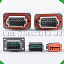 Conector eléctrico automotriz impermeable de 12 pines macho y hembra, arnés de cables tipo pigtail para DT04-12P-L012 DT06-12S DT04-12P
