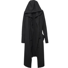 ARENS Men's Tide Spring Autumn Darkwear Warrior Large Size Windbreaker Gothic Style Long Coat Punk Cloak Hooded Wizard