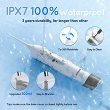 D52 Portable Cordless Water Flosser USB Rechargeable Water Jet Floss Tooth Pick 6 Jet Tip 300ml 3 Modes Teeth Clean for Travel