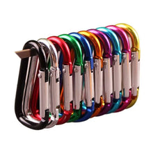 10Pcs Mini Carabiner Spring Clip Aluminum Alloy D Shape Keychain Snap Hook Buckle for Outdoor Camping Backpack Bottle Daily Use