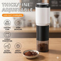 Portable Electric Coffee Grinder Ceramic Conical Burr USB Rechargeable Adjustable Automatic Bean Mill Espresso Drip Travel Home