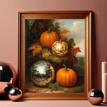 Vintage Floral Pumpkin Canvas Poster, Pink Autumn Halloween Wall Art Print - image 8