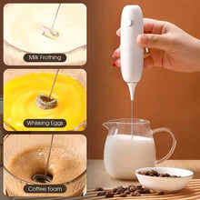 1 pieza de espumador de leche eléctrico manual de acero inoxidable, batidor para crema (no requiere pilas AA), espumador para café y bebidas, regalo ideal
