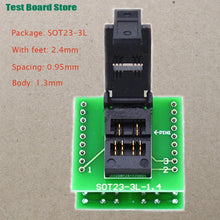 Test Board 1pcs SOT23-3 5 6L Gold-Plated Aging Seat With Plate Burning Socket Plastic Width 1.7/1.4 Straight Pin