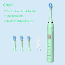 Sonic Electric Toothbrush Cleaning Brush For Adult Automatic Rechargeable Soft Hair Waterproof Ultrasonic Tooth Brush 4 heads