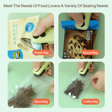 2 in 1 Portable Mini Sealer&Opener for Snacks Rechargeable Vacuum Sealer Home Use  Preservation Sealing Machine