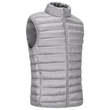 Chaleco casual para hombre, estilo Animal Game, ligero para otoño, sin mangas, con cremallera, chaqueta tipo chaleco, abrigo de plumas para exteriores con bolsillos