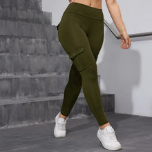 2PCS High Waist Lift Hip Pockets Woman Leggings Fitness Skinny Stretch Solid Color Sport Pants Daily Outdoors Running Leggings