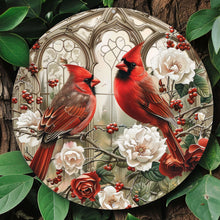 Round Wooden Bird Wall Plaque, 20cm Vintage Print for Home and Garden Decor - image 10