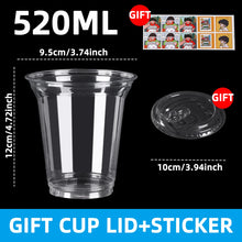 10 vasos de plástico sin pajita, de boca ancha para beber directamente, vasos de café desechables transparentes, adecuados para batidos, bebidas frías y leche